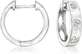 Sterling Silver Hoop Huggie Earrings