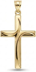 Gold-Tone Cross Pendant