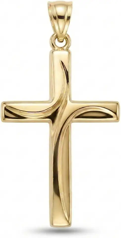 Gold-Tone Cross Pendant