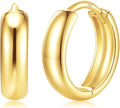 Gold-Tone Hoop Earrings, 12MM