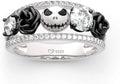 Sterling Silver Floral Wedding Band