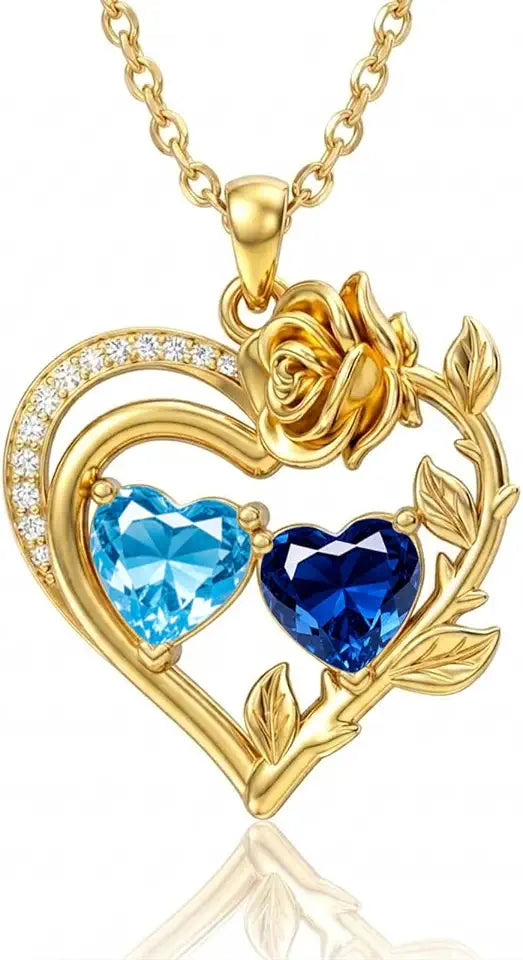 14K Gold-Plated Birthstone Necklace