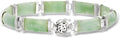 Sterling Silver Jade Bracelet