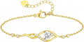 Gold-Tone Birthstone Infinity Bracelet