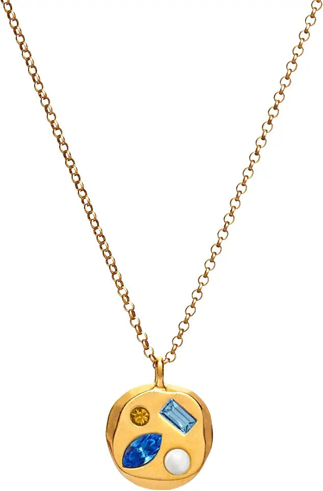 Gold-Tone Birthstone Necklace