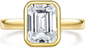 Sterling Silver Moissanite Engagement Ring