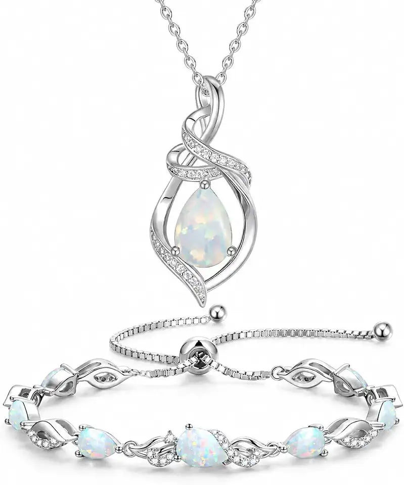 Opal Jewelry Set