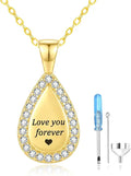 Gold-Tone Memorial Necklace