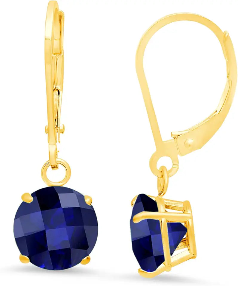 Gold-Tone Stud Heart Earrings, 5MM