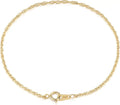 Gold-Tone Rope Bracelet, 1.8mm