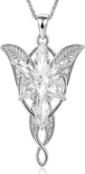 Sterling Silver Cubic Zirconia Necklace, 97 Inches
