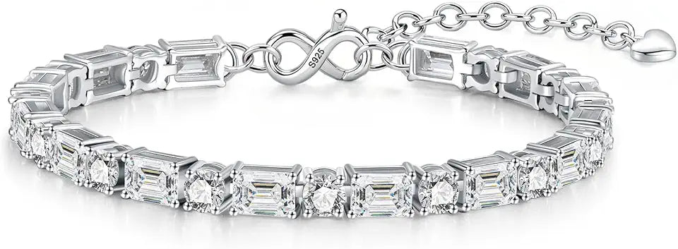 Round Emerald Tennis Bracelet