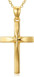 Gold-Tone Cross Necklace