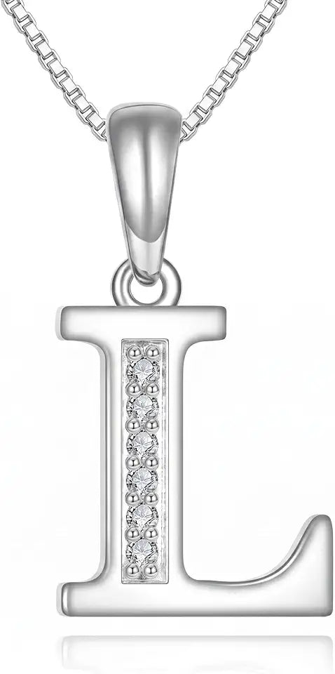 Sterling Silver Initial Necklace