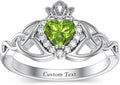 Gold-Tone Birthstone Heart Ring