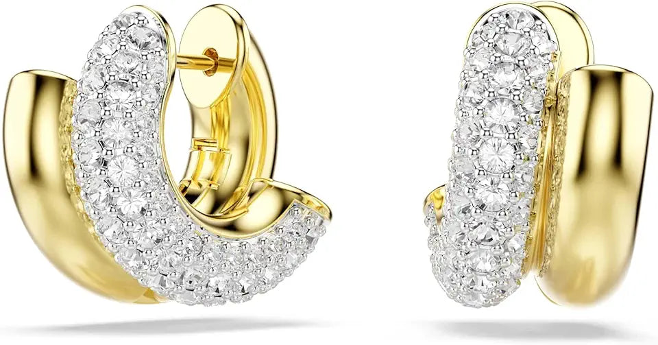 Gold-Tone Round Hoop Earrings