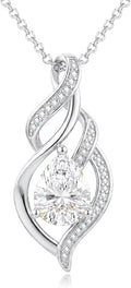 Gold-Tone Teardrop Birthstone Infinity Necklace