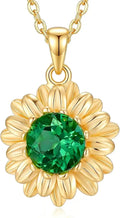 Sterling Silver Sunflower Necklace