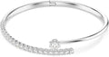 Rhodium-Plated Round Bracelet