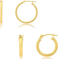 Gold-Tone Hoop Earrings, 16MM