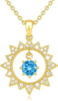 Gold-Tone Birthstone Necklace