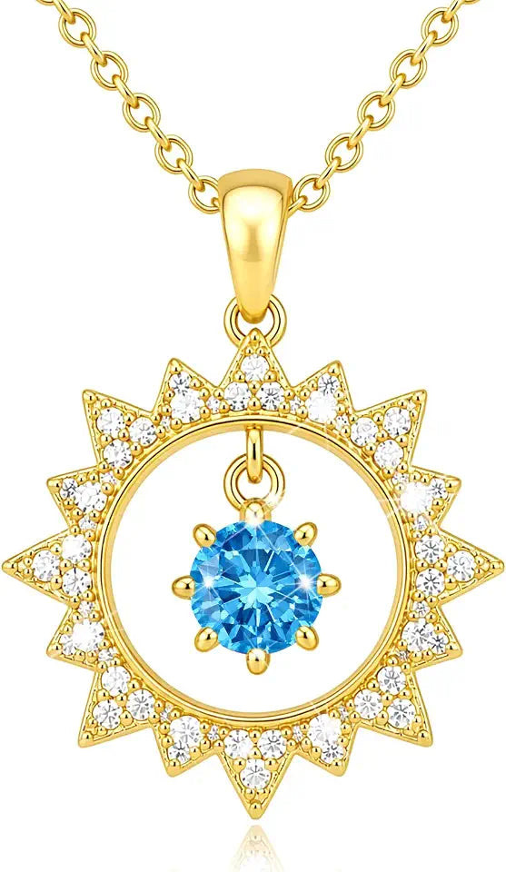 Gold-Tone Birthstone Necklace