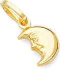 Gold-Tone Moon Pendant