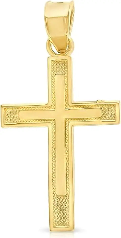 Gold-Tone Cross Necklace, 21mm