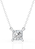 Sterling Silver Lab-Grown Diamond Necklace