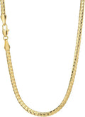 Gold-Tone Cuban Link Necklace, 3MM