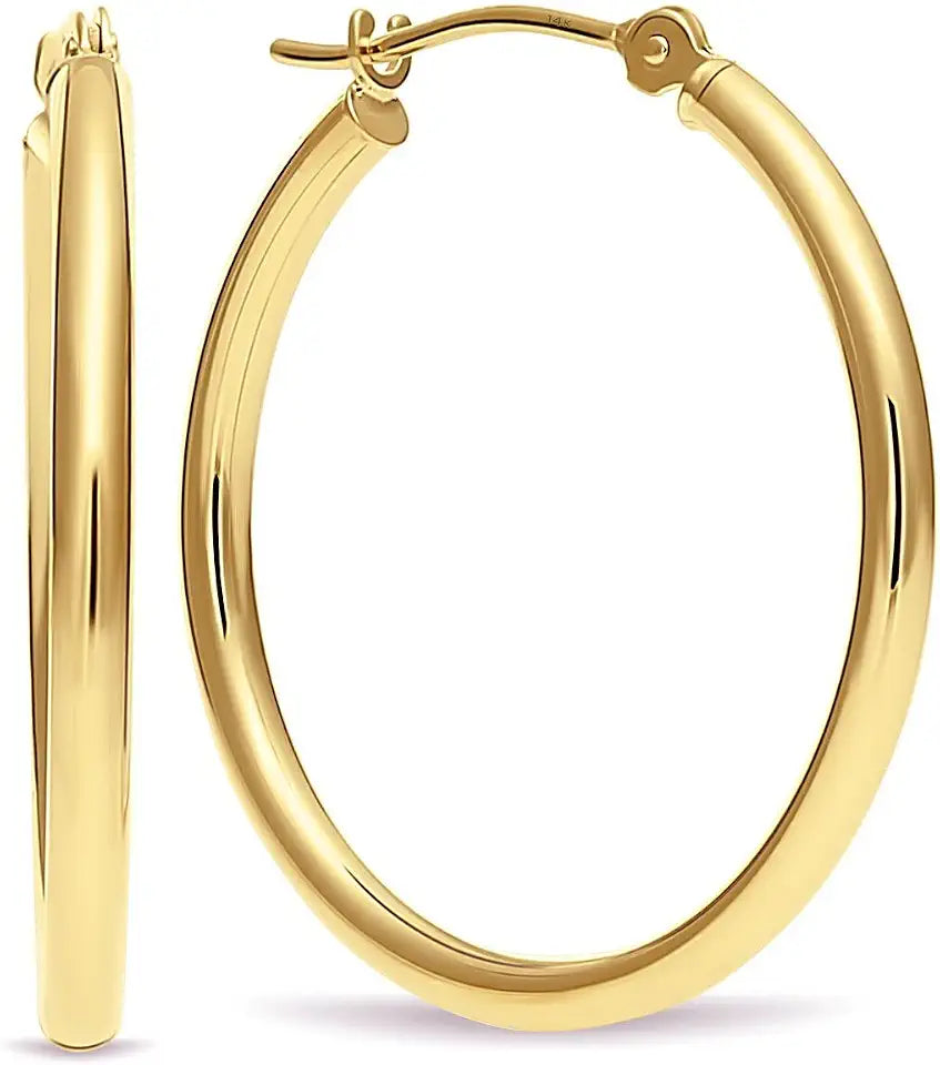 Gold-Tone Hoop Earrings