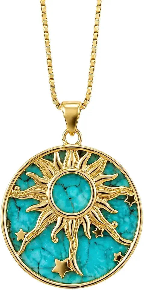 Gold-Tone Turquoise Necklace