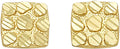 Gold-Tone Square Earrings