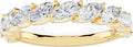14K Gold-Plated Sterling Silver Moissanite Engagement Ring