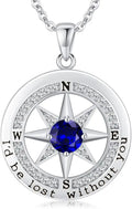 Sterling Silver Compass Necklace