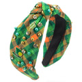 Rhinestone St Patrick’s Day Headband for Women — Clover, Hat, Beer Stein or Green Plaid Designs