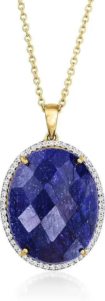 Gold-Tone Topaz Necklace, 18 inches