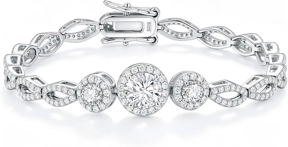 Moissanite Tennis Bracelet, 4mm
