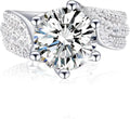Sterling Silver Moissanite Ring