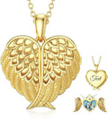 Gold-Tone Sterling Silver Locket Heart Necklace