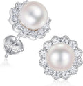 Sterling Silver Pearl Earrings