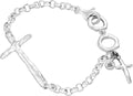 Sterling Silver Cross Bracelet
