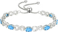 Birthstone Tennis Infinity Bracelet
