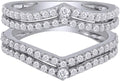 Gold-Tone Sterling Silver Round Cubic Zirconia Ring