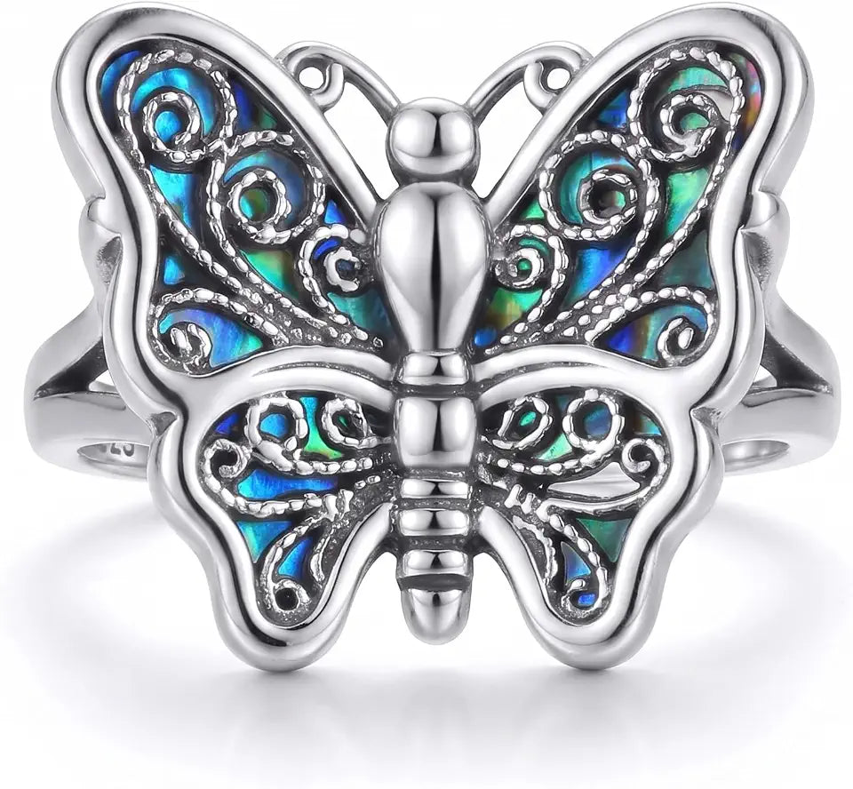Sterling Silver Butterfly Ring