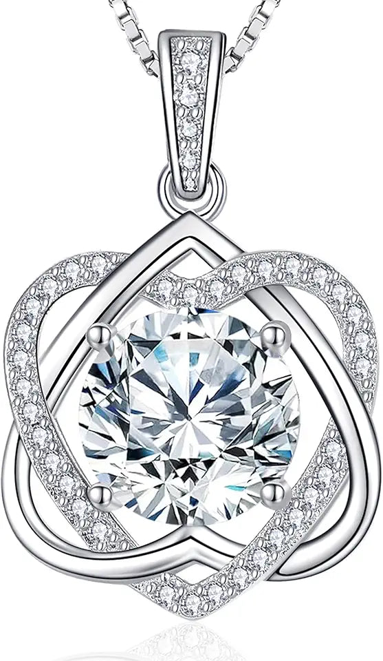 Moissanite Heart Necklace