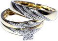 Gold-Tone Sterling Silver Engagement Ring