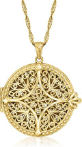 Gold-Tone Locket Necklace