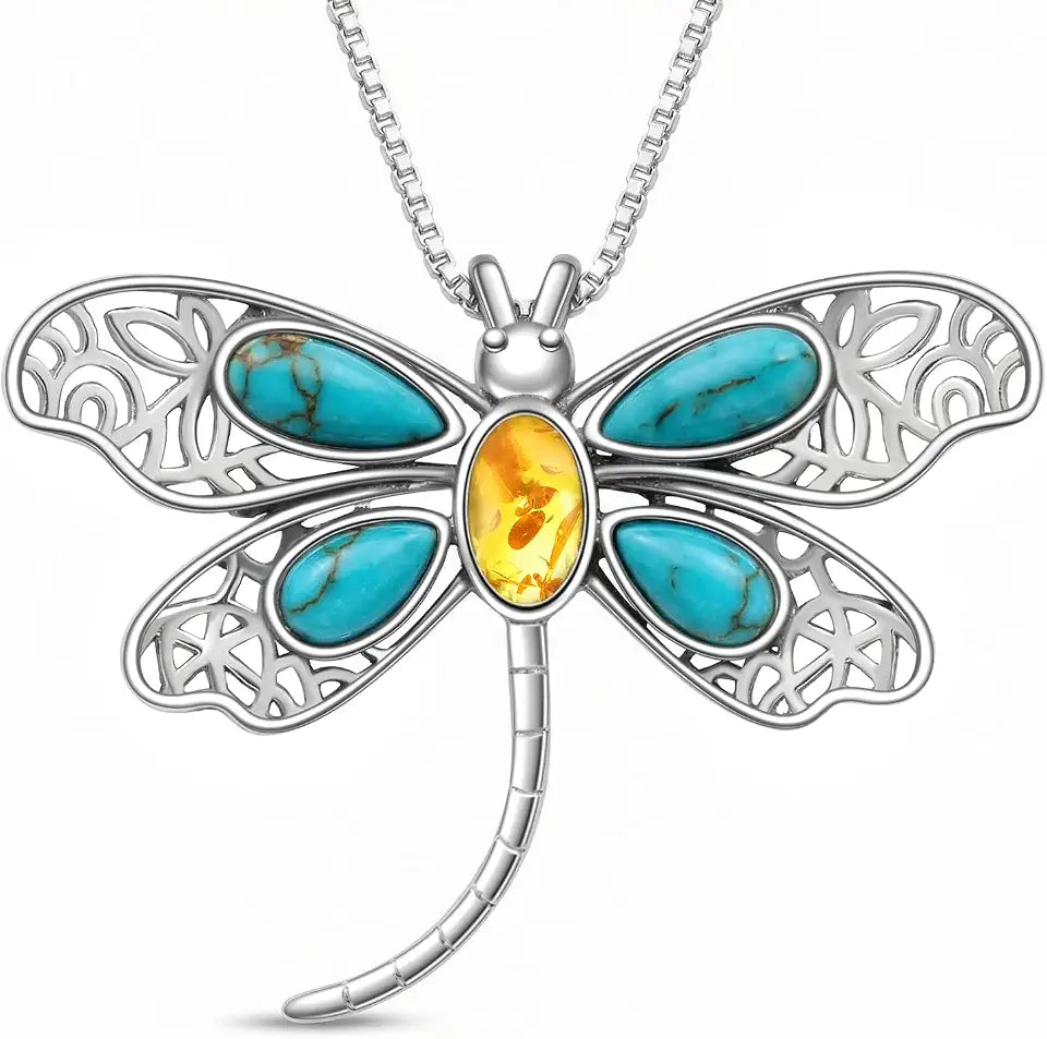 Sterling Silver Turquoise Necklace