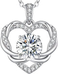 Moissanite Heart Necklace